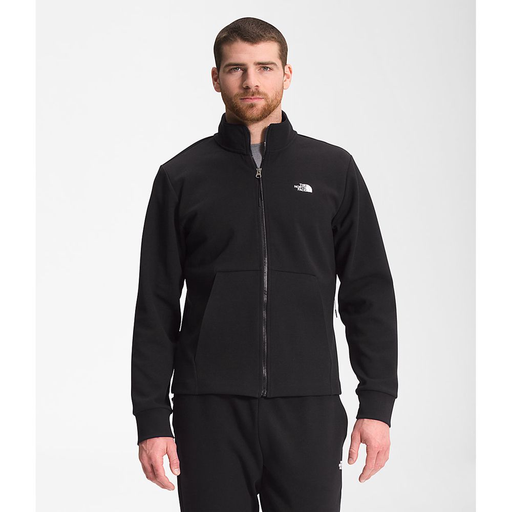 The North Face Fleece Mens Australia - The North Face City Standard Double-Knit Full Zip Black (VLC-